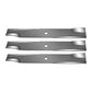 Set of 3 Heavy Duty Mower Blades fits Hustler 54" fast 797696 11856 601124