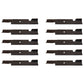 Qty 10: High Lift Mower Blade Fits Lesco Replaces 050125