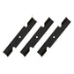 (3) High Lift Lawn Mower Blades Fits Bad Boy 038-3000-00 for 36" / 54" Deck