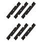 Qty 6: High Lift Mower Blade Fits Gravely Replaces 00450300