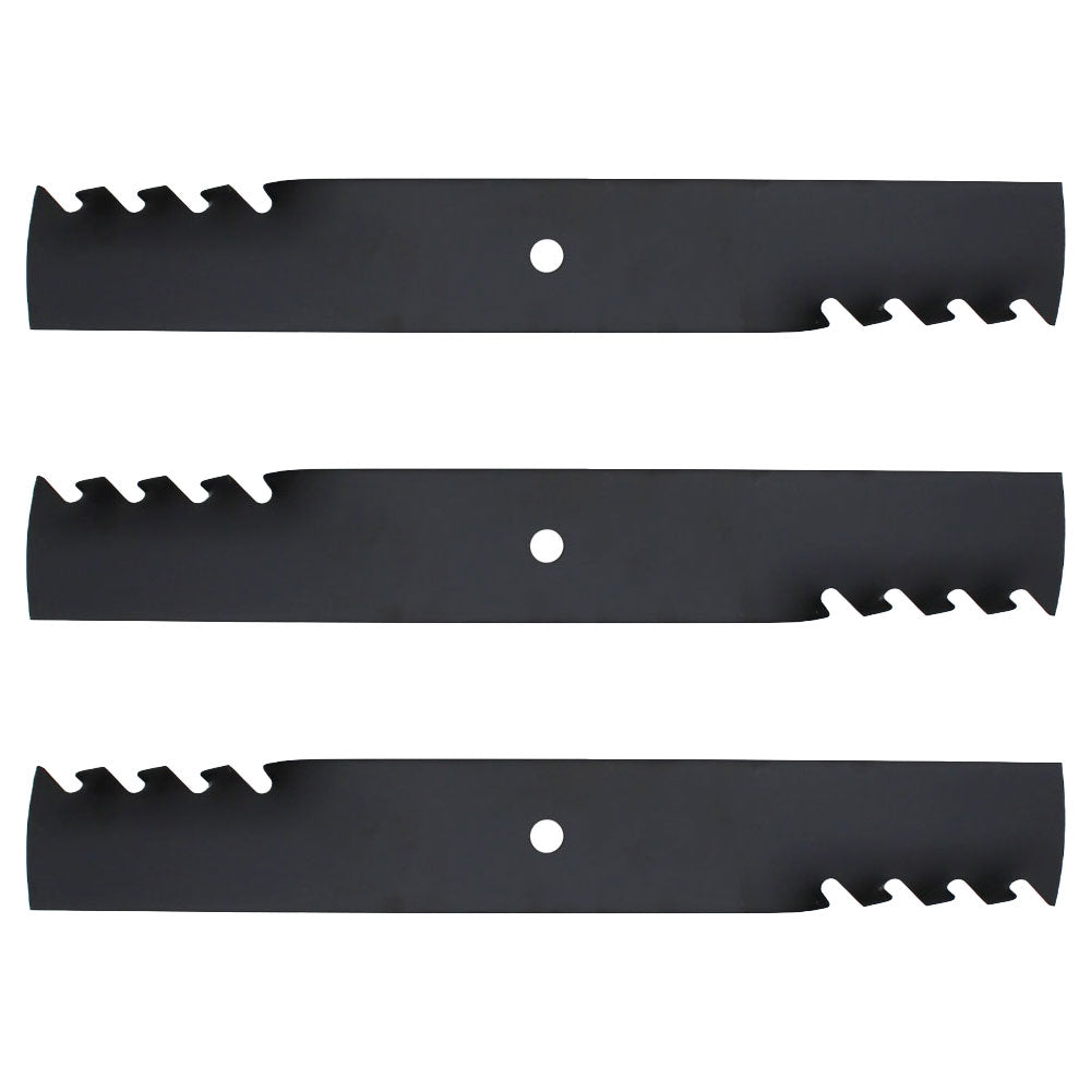 3-pack Toothed Blades for HUSTLER Z & Super Z 60 XR7 Deck 396-740(3)"