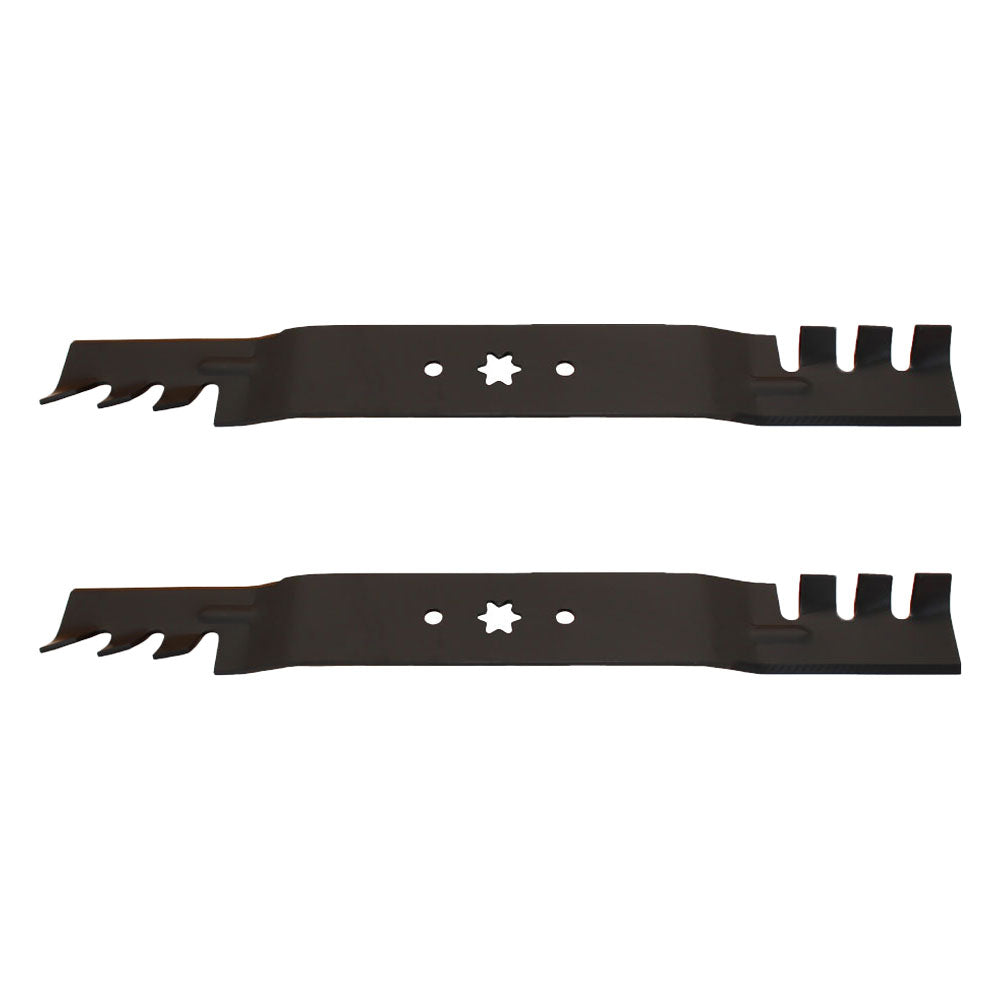 2 PK Toothed Mulching Mower Blades 742-04126 Fits Huskee Fits Murry Fits Yardman