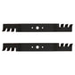 Qty 2: Toothed Commercial Mulching Blade Fits MTD Replaces 742-0616