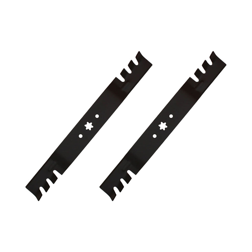 Qty 2: Toothed Commercial Mulching Blade Fits MTD Replaces 742-0616