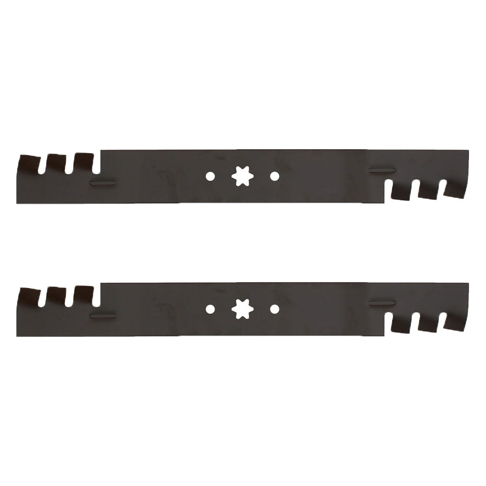 Qty 2: Toothed Commercial Mulching Blade Fits Bolens Replaces 742-0616