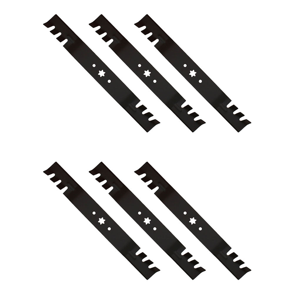 (6) 742-0616 Toothed Mulching Blades Fits Cub Cadet, Fits MTD, Fits Troy-Bilt