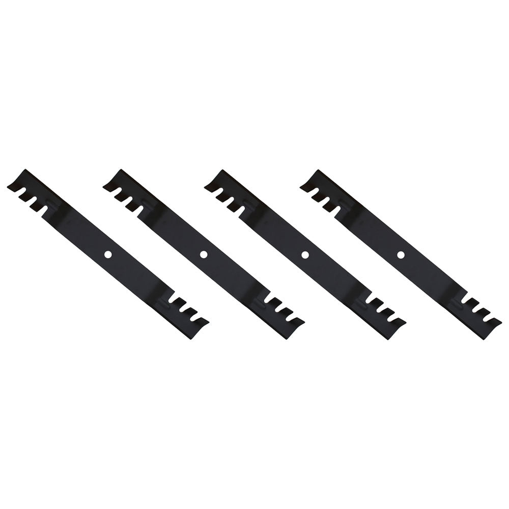 Qty 4: Toothed Mulching Blade
 Fits Exmark Replaces 106-2247-03