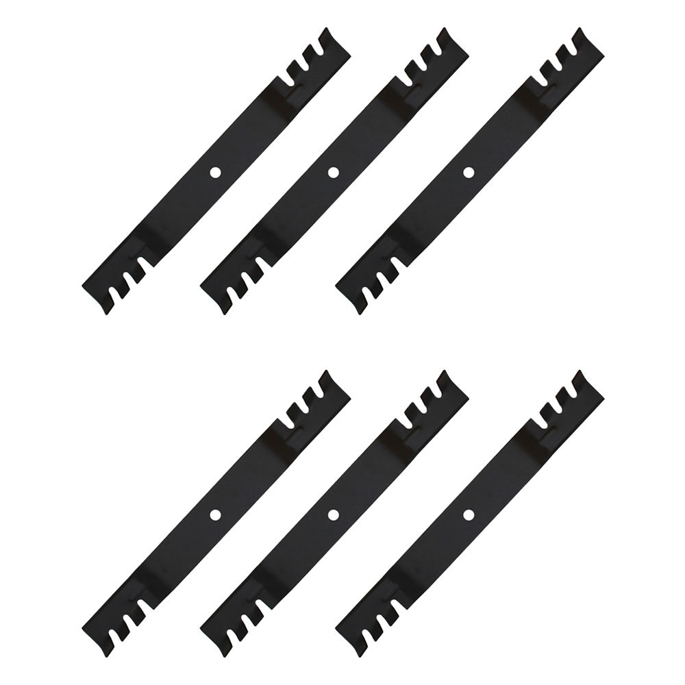 Qty 6: Toothed Mulching Blade Fits Exmark Replaces 106-2247-03