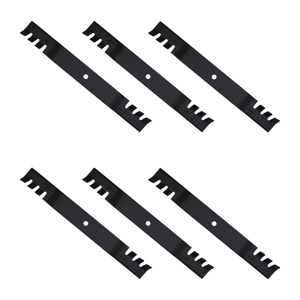 Qty 6: Toothed Mulching Blade Fits Exmark Replaces 106-2247-03