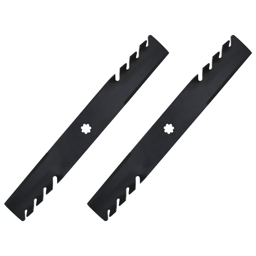 Set of 2 Mower Mulching Predator Blades Fits John Deere 38" AM100946 AM100991 M154159