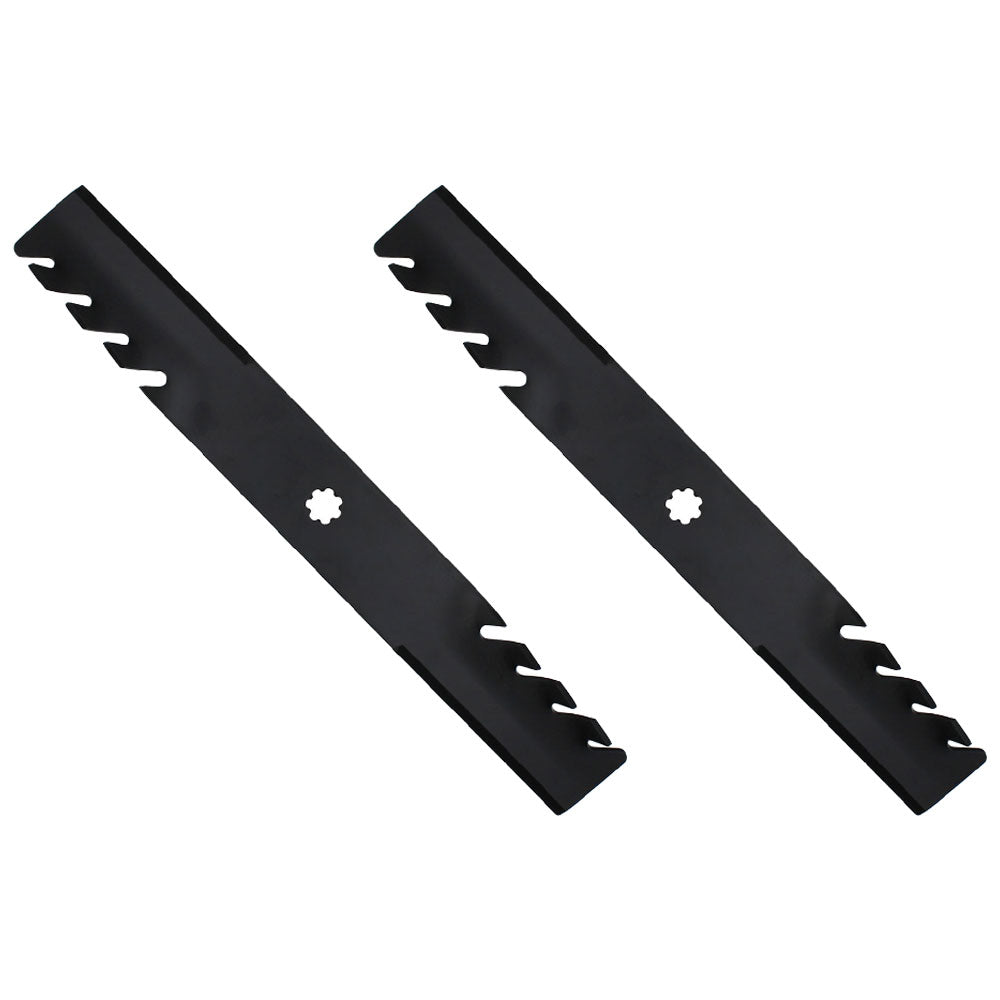 Set of 2 Mower Mulching Predator Blades Fits John Deere 38" AM100946 AM100991 M154159