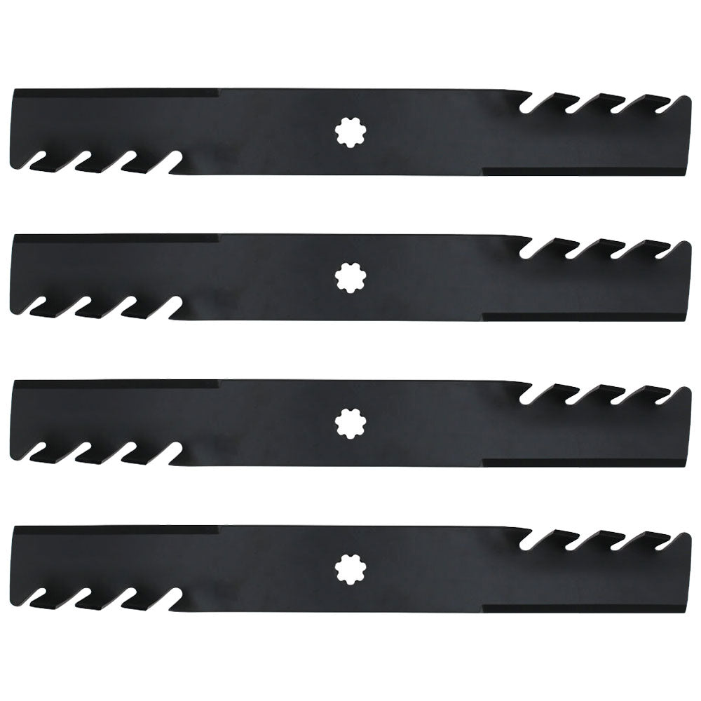 4 Pack 396-709 G6 Toothed Blade Fits John Deere M112991 M82408 M83459 M84472