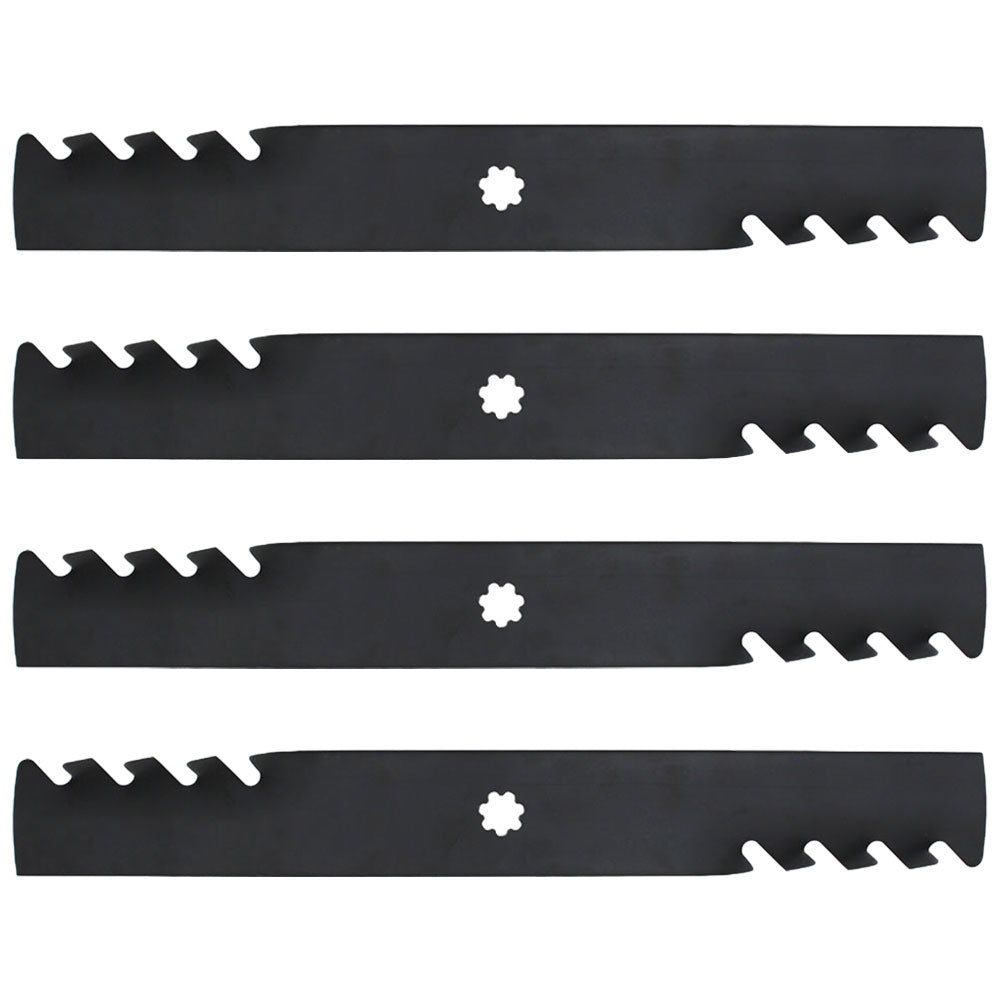 4 Pack 396-709 G6 Toothed Blade Fits John Deere M112991 M82408 M83459 M84472