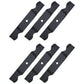 Qty 6: Lawn Mower Blade
 Fits MTD Replaces 742P3013A