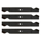 942-04290A 942-04244A Lawn Mower (4) Pack of  Mower Blades Fits Cub Cadet 46"