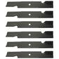 (6) Pack of XHT Notched Fits Hi-Lift Blades fits Mowers w/ 32" & 48" Decks