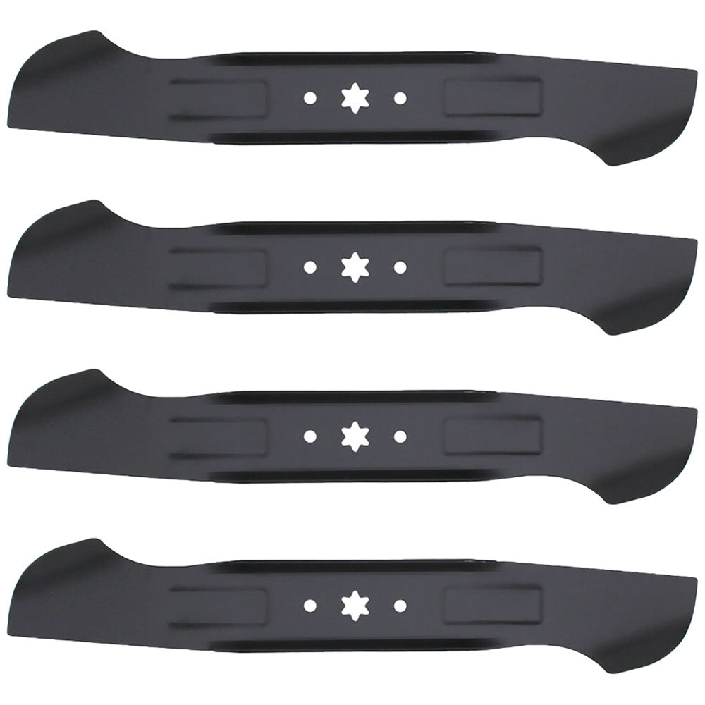 Qty 4: High Lift Mower Blade Fits Troy Bilt Replaces 742-04244A