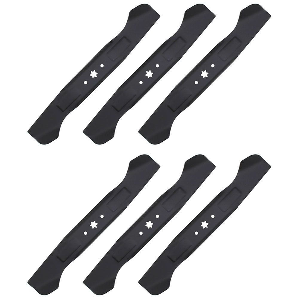 (6) Pack of Replacement High Lift Mower Blades Requires (2) for 46" deck