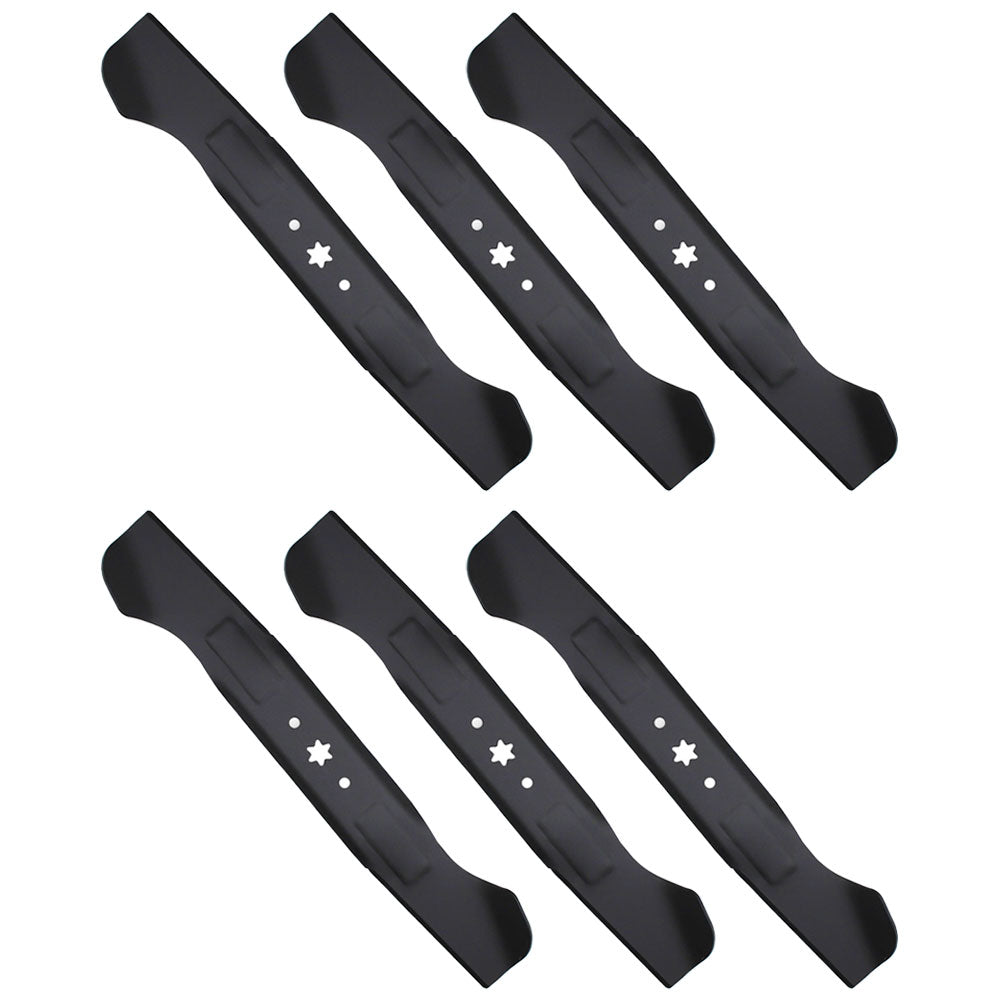 Qty 6: High Lift Mower Blade Fits MTD Replaces 742-04244