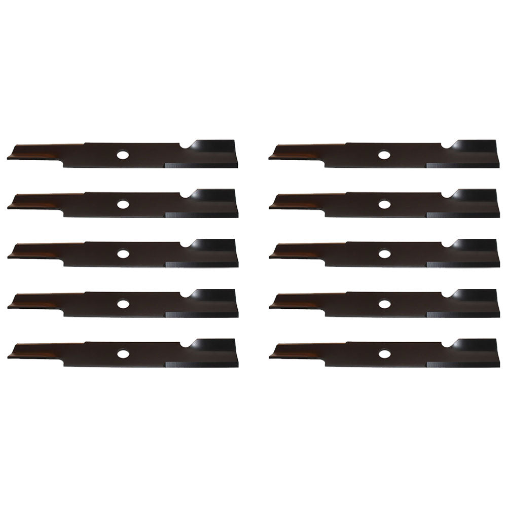Qty 10: Notched Air-Lift Mower Blade
 Fits Exmark Replaces 103-6387