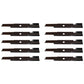 Qty 10: Notched Air-Lift Mower Blade
 Fits Toro Replaces 103-6387