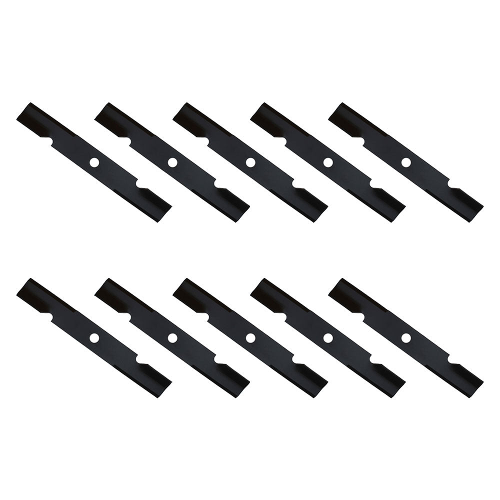 Qty 10: Notched Air-Lift Mower Blade
 Fits Exmark Replaces 103-6387