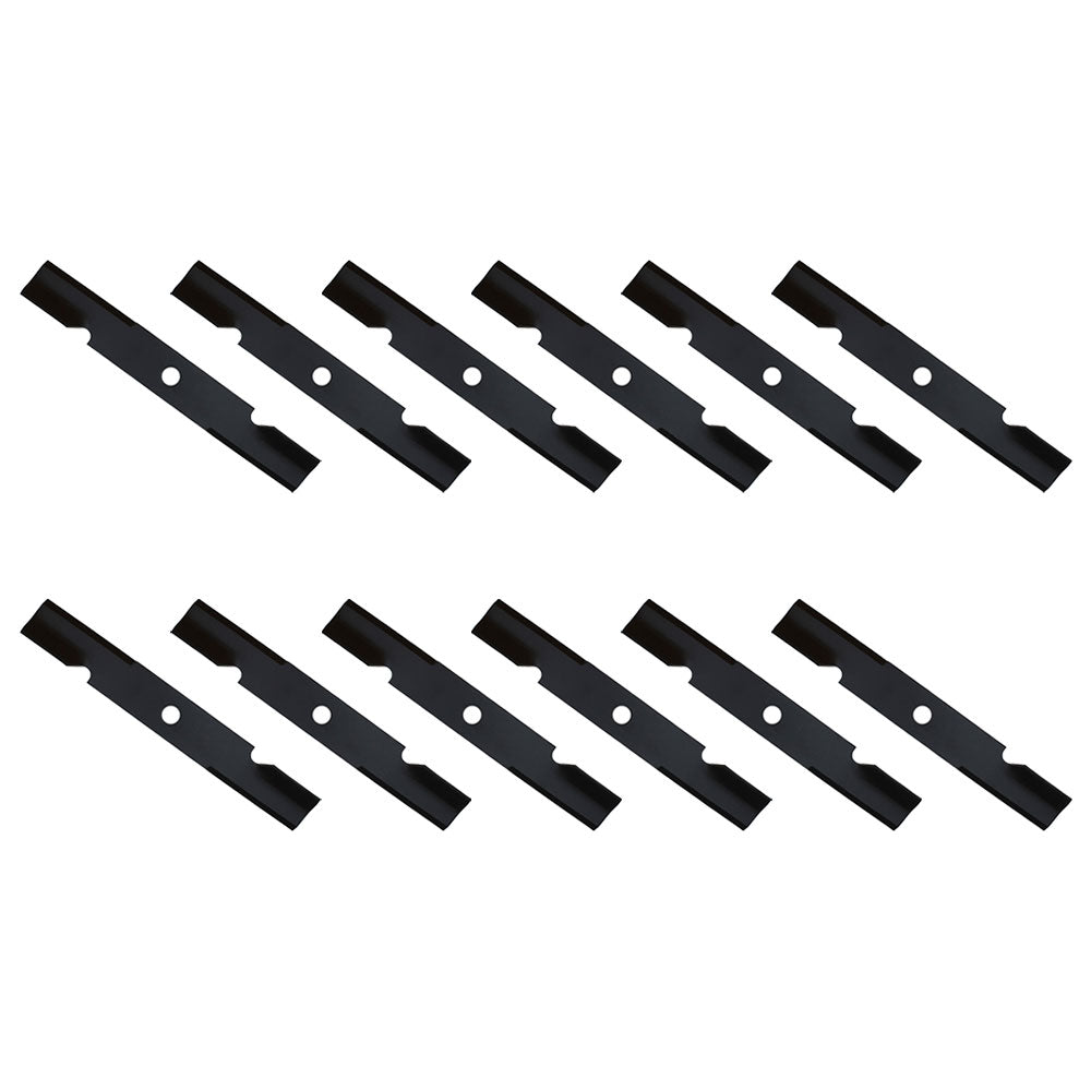 Qty 12: Notched Air-Lift Mower Blades Fits Toro Replaces 103-6387