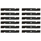 Qty 12: Notched Air-Lift Mower Blades Fits Toro Replaces 103-6387