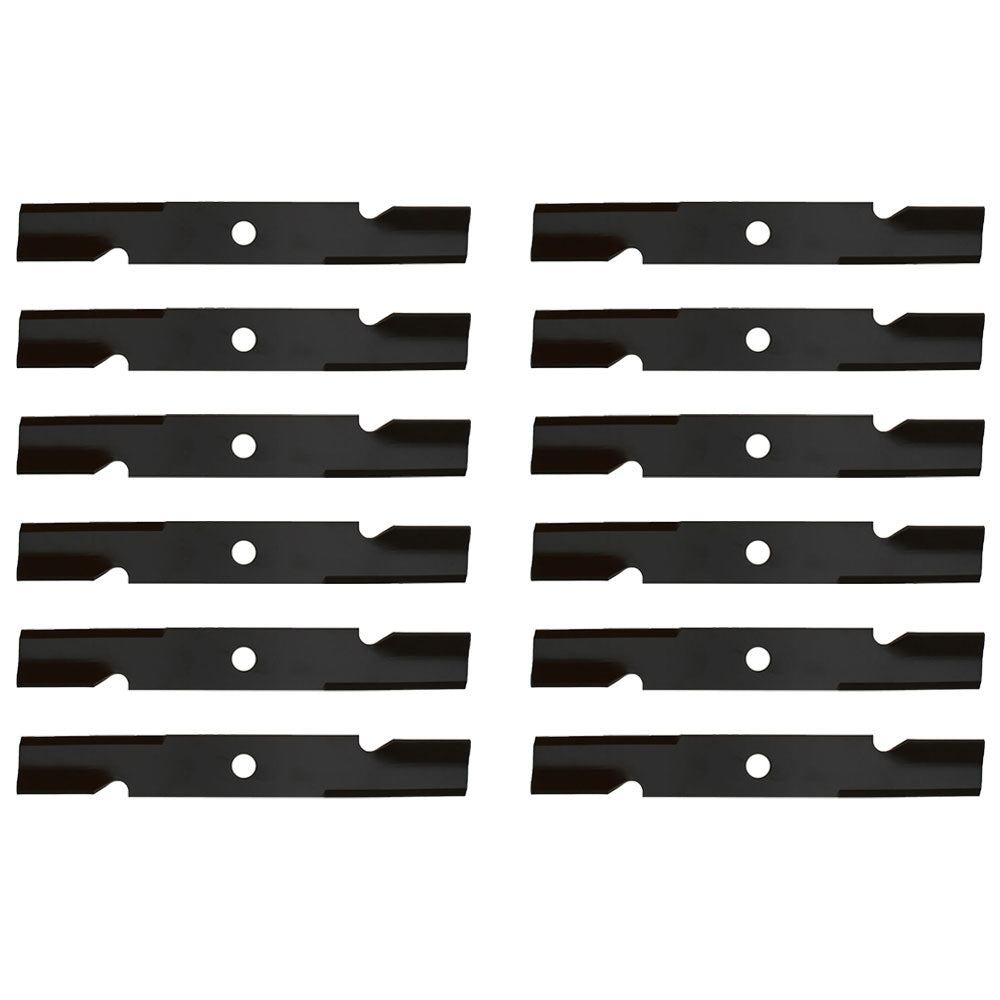 Qty 12: Notched Air-Lift Mower Blades Fits Toro Replaces 103-6387