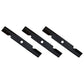 3 Pack Notched Hi Lift HD Blades For 52" Fits Exmark Decks 103-6402 103-6402-S 1