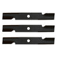 Qty 3: Notched Air-Lift Mower Blade Fits Exmark Replaces 103-6387