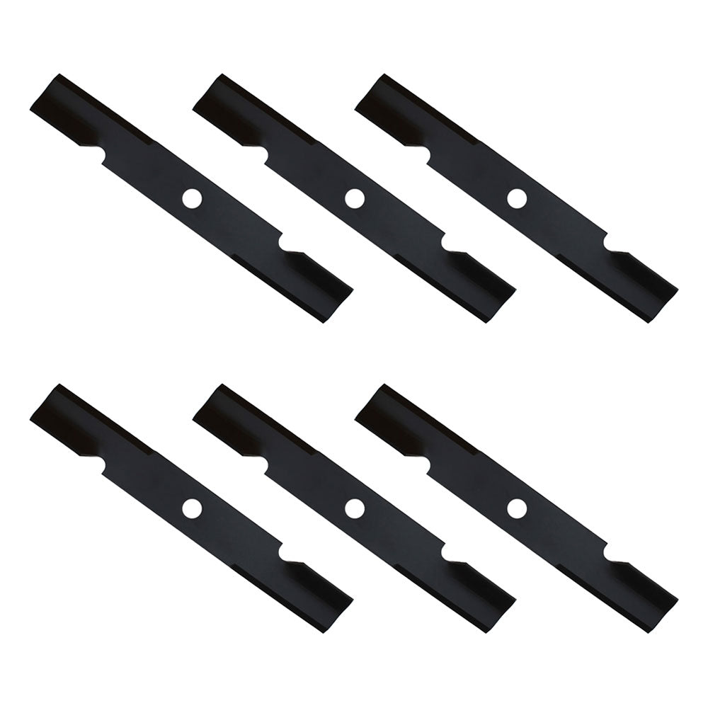 Qty 6: Notched Air-Lift Mower Blade Fits Exmark Replaces 103-6387