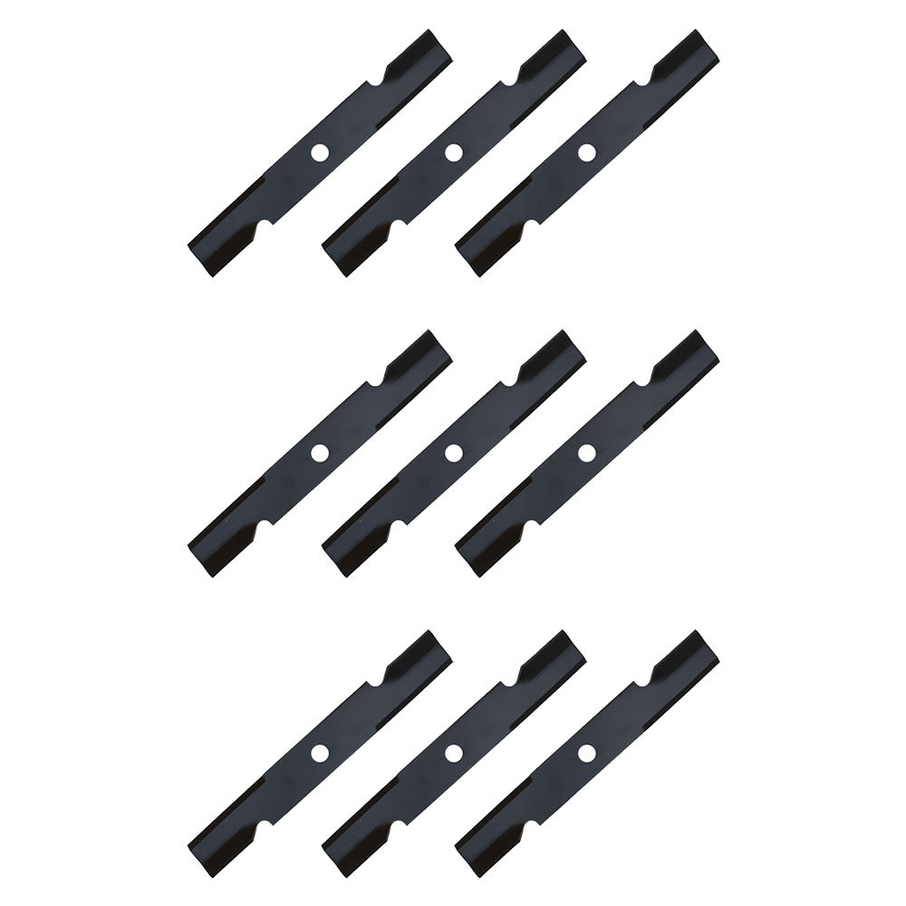 Qty 9: Notched Air-Lift Mower Blades Fits Exmark Replaces 103-6387