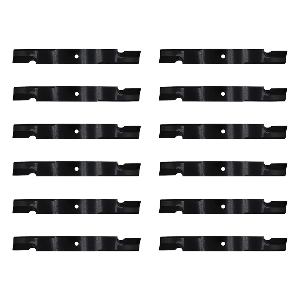 12-Pk 15096 Notched Blades for SCAG Turf Tiger Cheetah 61" Cut 482879