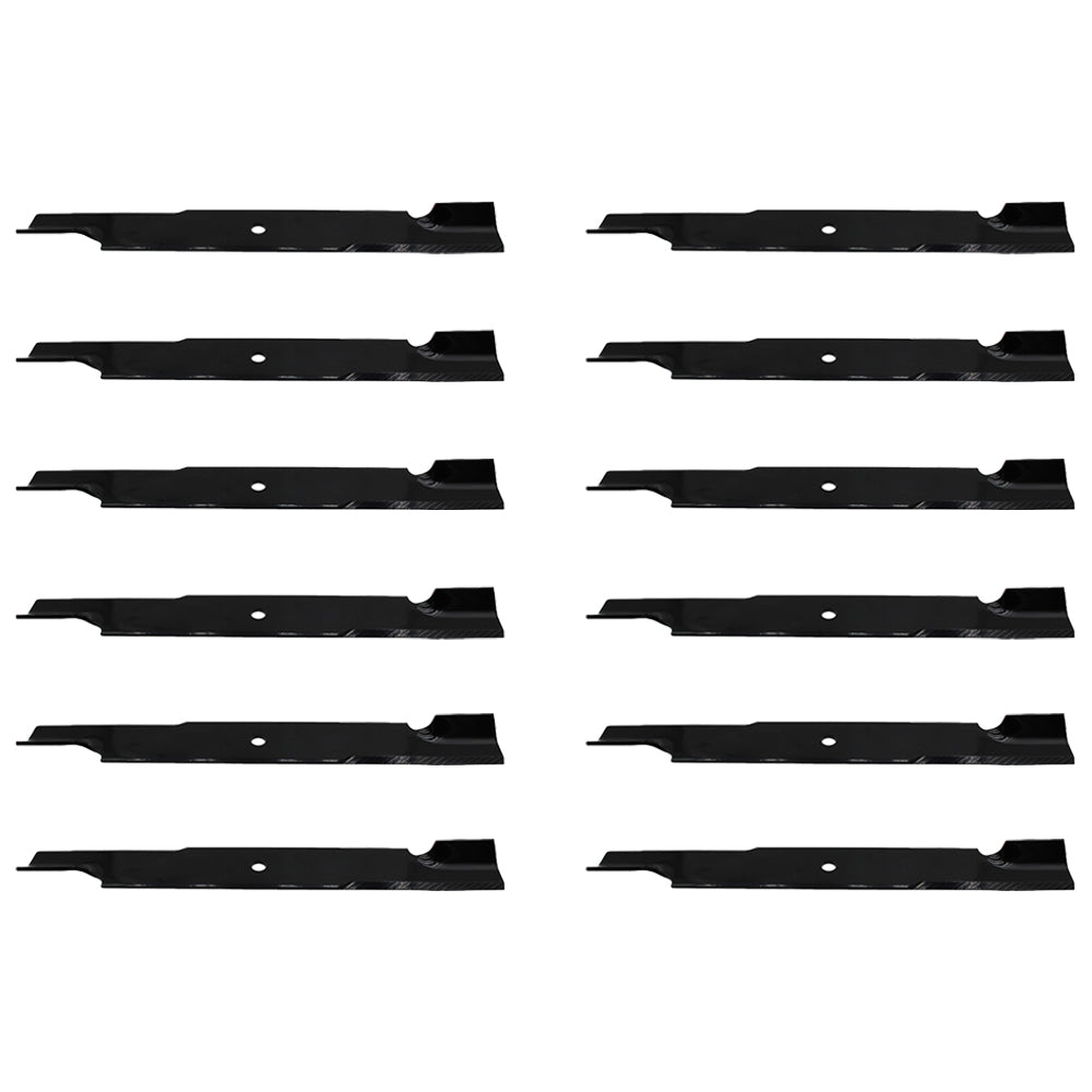 12-Pk 15096 Notched Blades for SCAG Turf Tiger Cheetah 61" Cut 482879