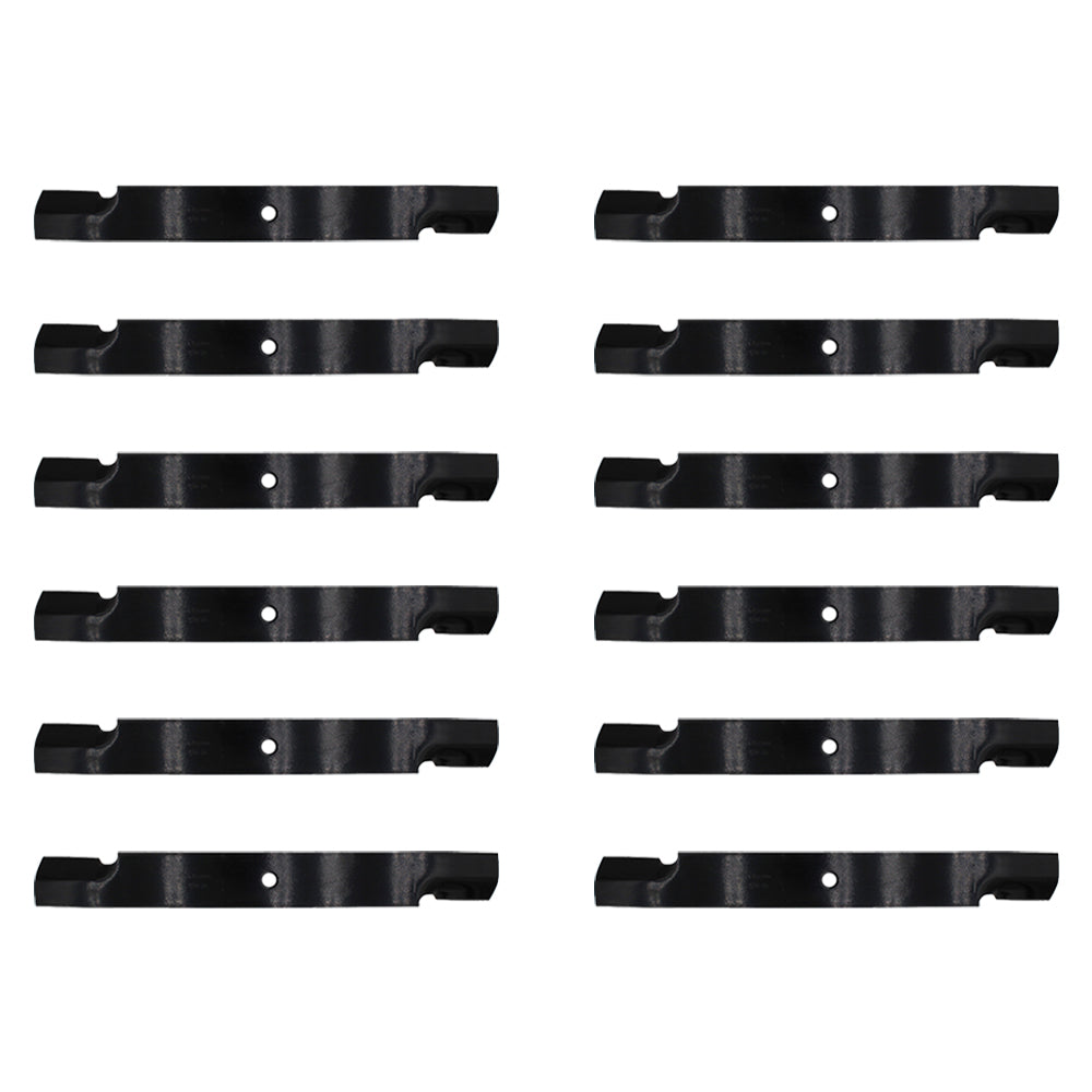 12-Pk 15096 Notched Blades for SCAG Turf Tiger Cheetah 61" Cut 482879