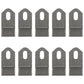 Qty 10: Flail Mower Blades Fits Alamo Replaces 100759