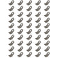 (50) Flail Mower Coarse Cut STD Duty Blades 654-100759 Fits Mott Flail Mowers