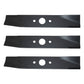 Set of 3 Mower Blades Fits Sears Fits AYP 42" 25321 9480R 9484H 917.253250
