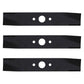 Set of 3 Mower Blades Fits Sears Fits AYP 42" 25321 9480R 9484H 917.253250