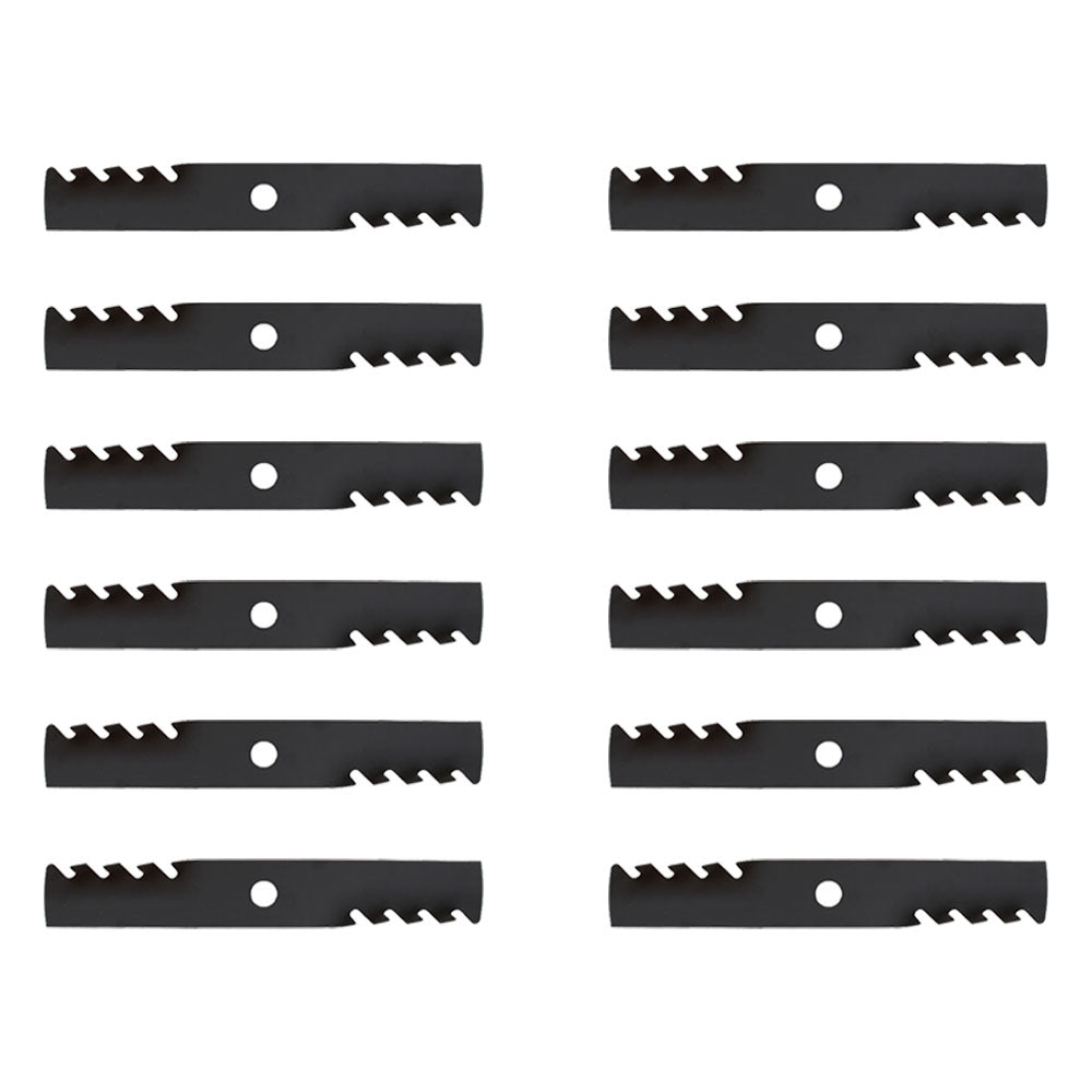 Qty 12: Toothed Mulching Blade Fits Exmark Replaces 103-6381
