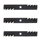 New 3 Pack HD Mulching Blades for 48" Fits Exmark 103-6396 1165177S 16-1/4"