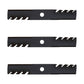 3 Mulching Blades for 48" Fits Exmark Metro Turf Tracer 15/16" Hole
