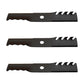 New 3 Pack HD Mulching Blades for 48" Fits Exmark 103-6396 1165177S 16-1/4"
