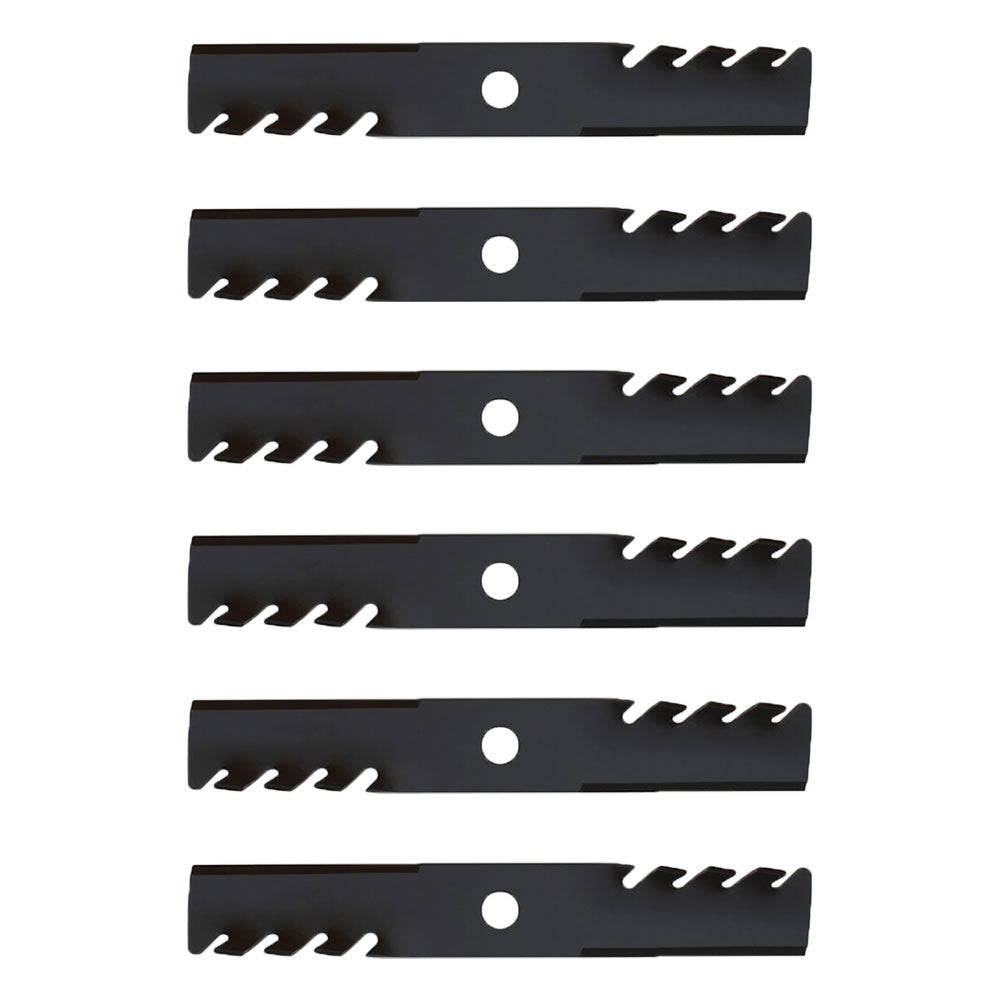Qty 6: Toothed Mulching Blade Fits Exmark Replaces 103-6381