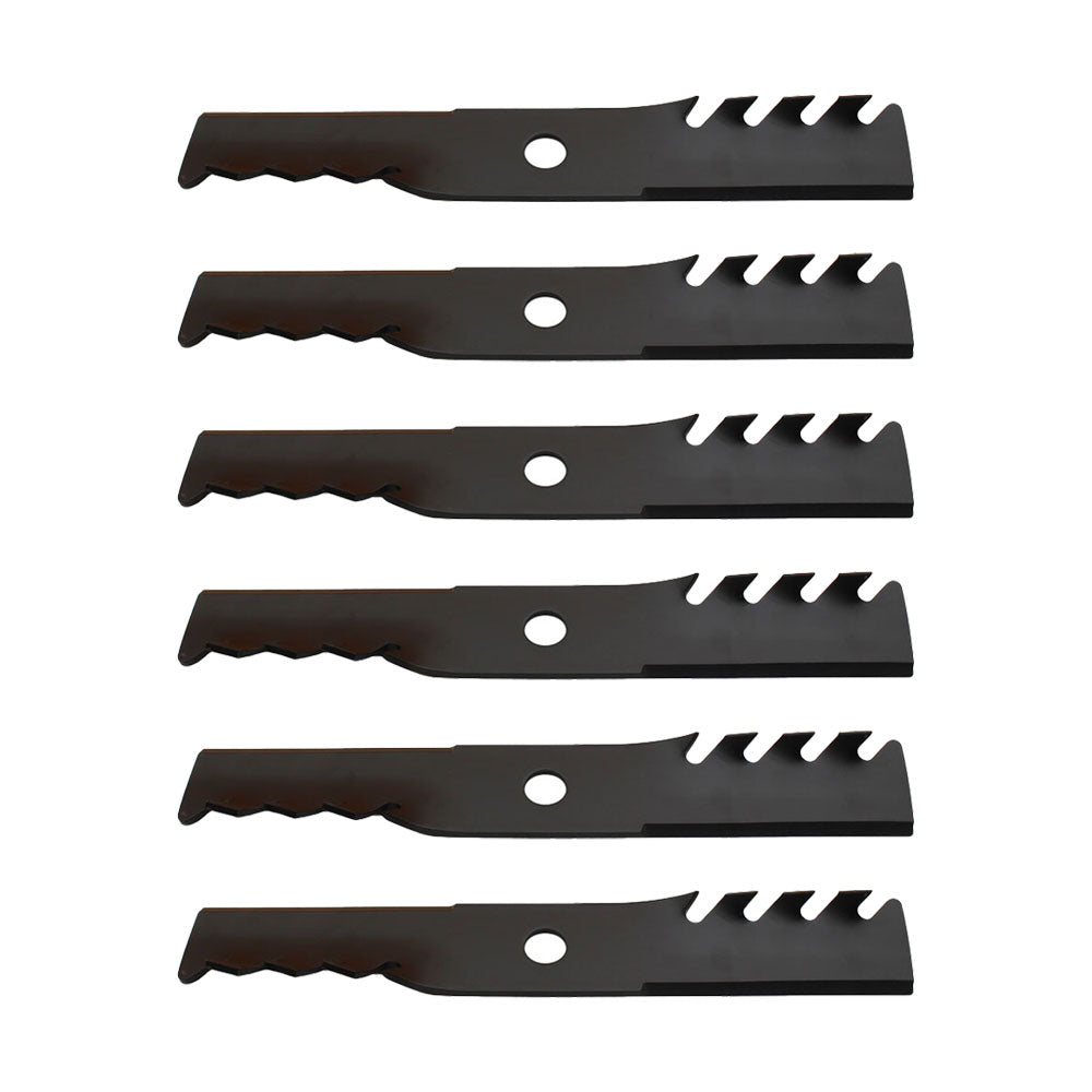 Qty 6: Toothed Mulching Blade Fits Exmark Replaces 103-6381