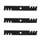 3PK 18" Toothed Blades Fits Exmark Fits Toro Turf Tracer Lazer Lawn Mowers 52" D