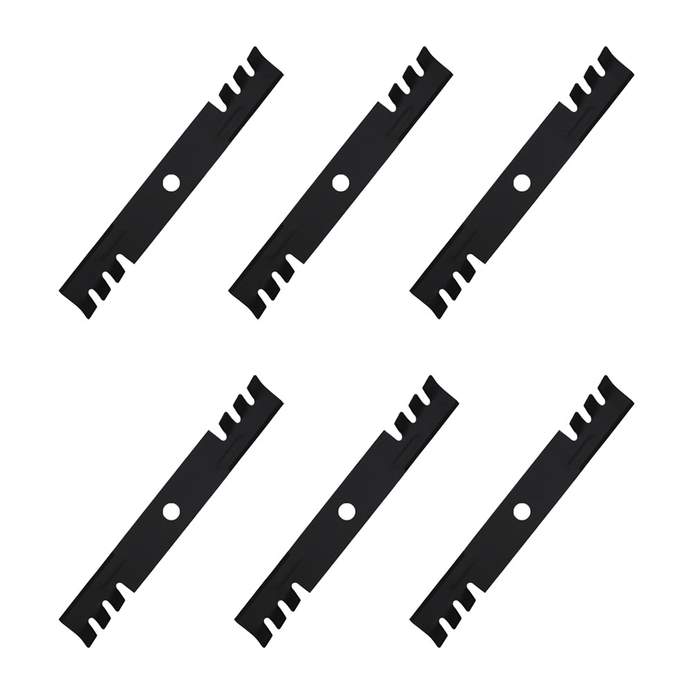 103-6402-S 6 Pack Blades for 52" Fits Exmark Lazer Z 18' Has 15/16 Center