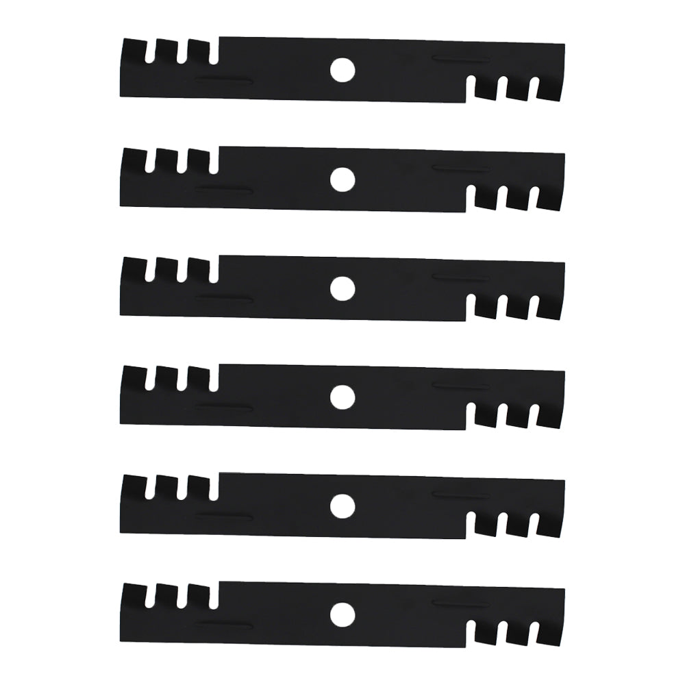 103-6402-S 6 Pack Blades for 52" Fits Exmark Lazer Z 18' Has 15/16 Center