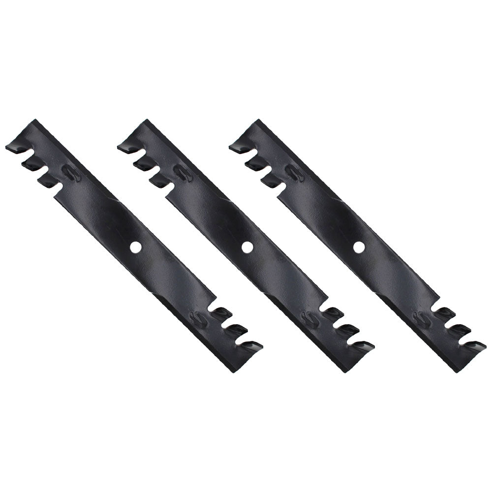 3 Repl XHT HD Blades Fits Hustler 797696 601124 54" Raptor SD Fastrak X